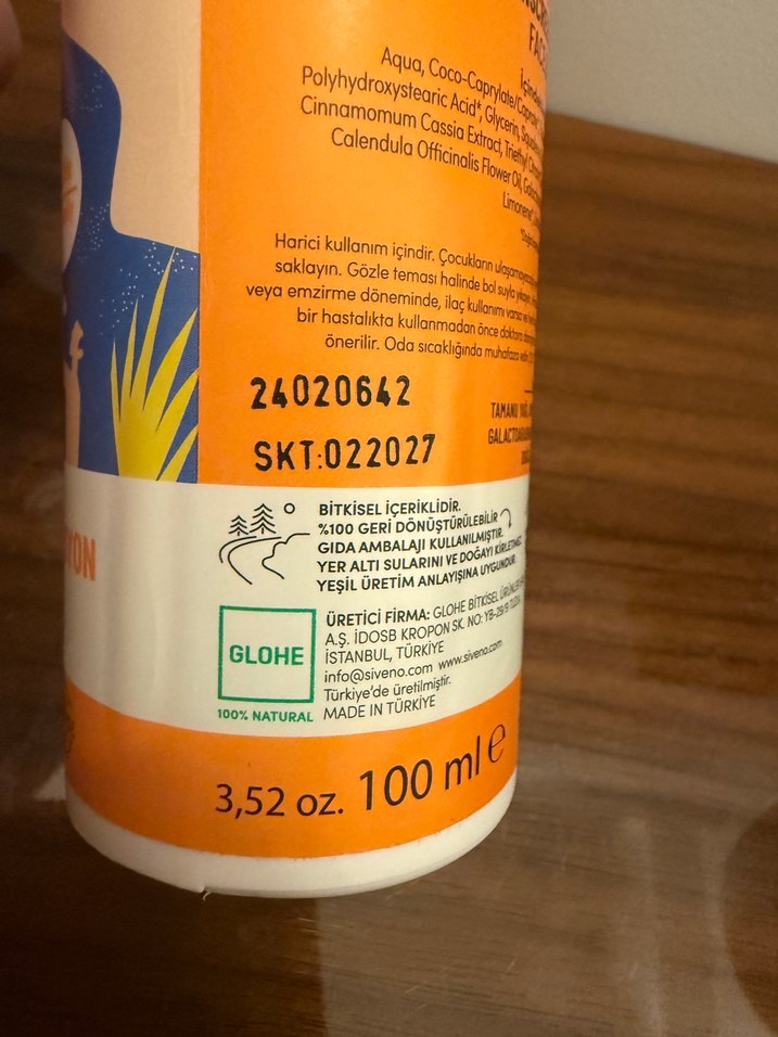 Siveno Doğal Güneş Koruyucu Vücut Losyonu SPF 50+ - Görsel 2