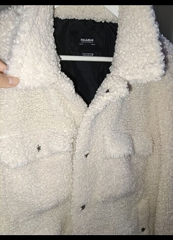l Beden beyaz Renk Pull and Bear Peluş Ceket
