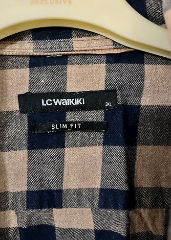 Bej Lacivert Ekose Keten Erkek Gömlek - Görsel 2