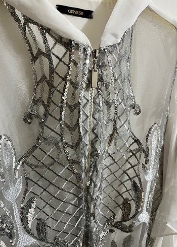 Nakışlı, Drapeli, Mini Bohem Bluz - Görsel 6