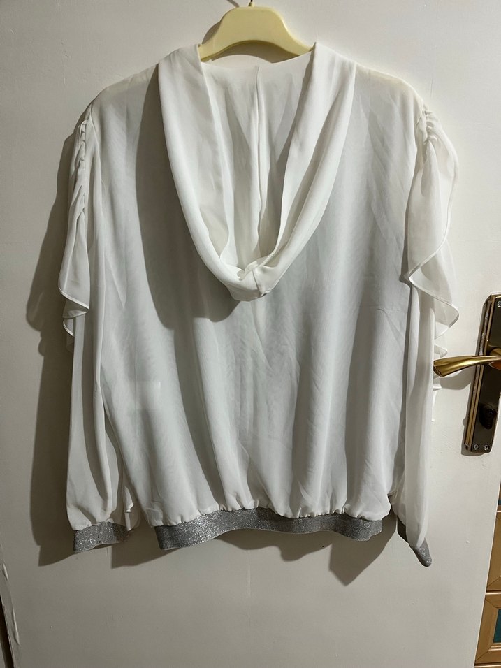 Nakışlı, Drapeli, Mini Bohem Bluz - Görsel 4