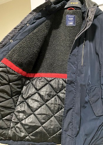 Erkek Mavi Midi Mont Fermuarlı Cep Detaylı - Görsel 2