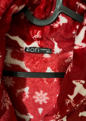 Bordo Desenli Uzun Kadın Sabahlık - Görsel 3