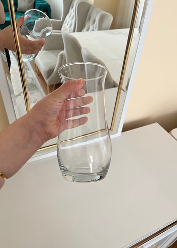 şeffaf cam vazo - Görsel 2