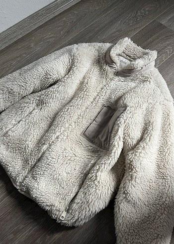LC Waikiki Bej Yüksek Yakalı Kadın Peluş Ceket