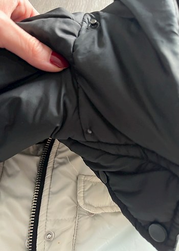 m Beden gri Renk Kadın Kısa Street Wear Mont