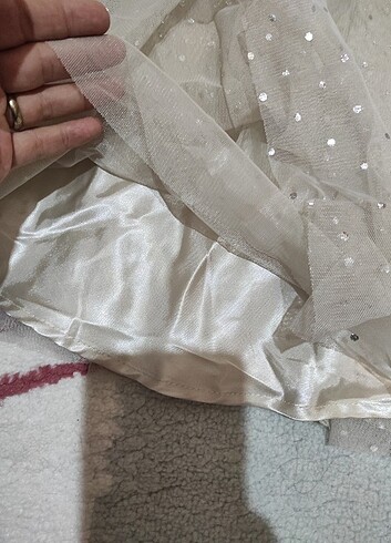H&M H&M parlak pullu tül elbise