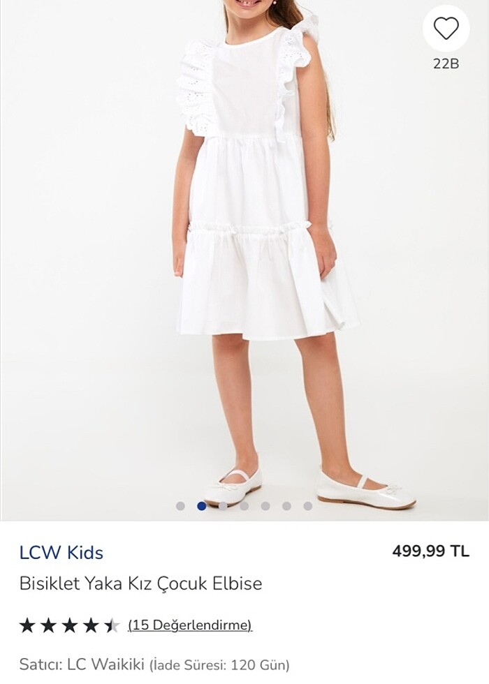 Lcw beyaz elbise - Görsel 3