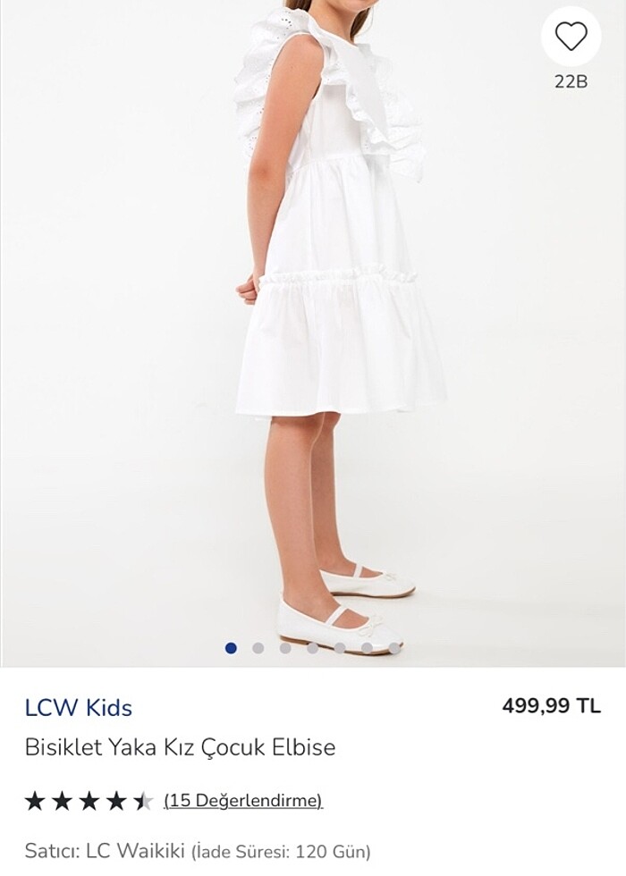 Lcw beyaz elbise - Görsel 5