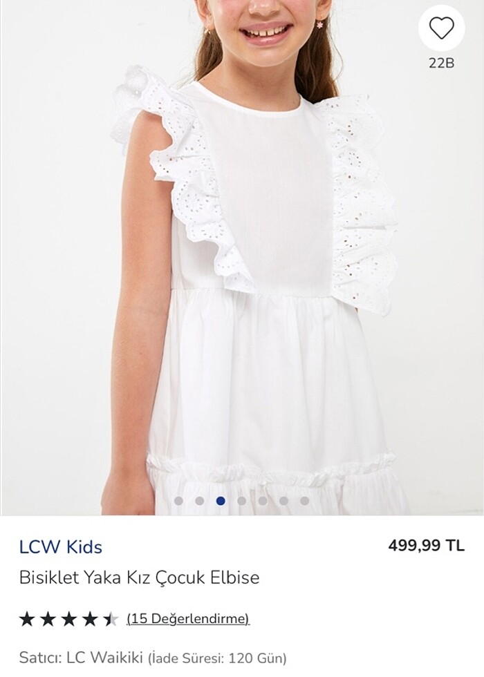 Lcw beyaz elbise - Görsel 4