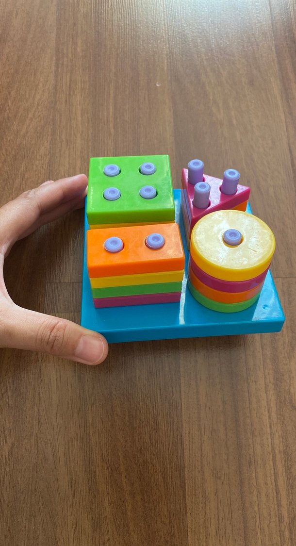 Renkli  Eğitici Blok Oyuncak - Görsel 3