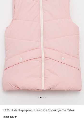 Kız Çocuk Kapüşonlu Şişme Yelek - Görsel 4