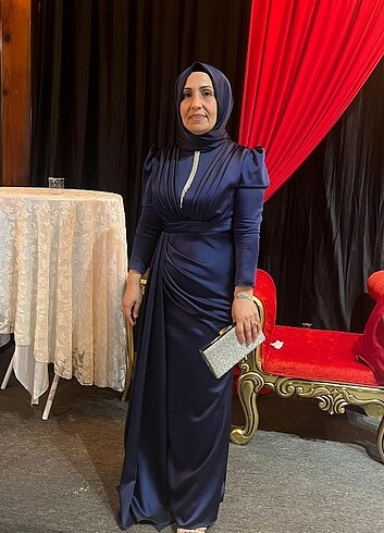 Abiye elbise lacivert