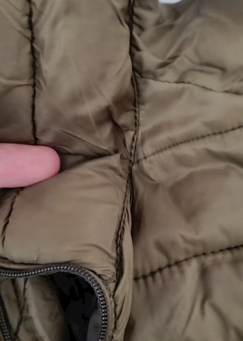 Pull and Bear Dik Yaka Kahverengi Kadın Kışlık Mont