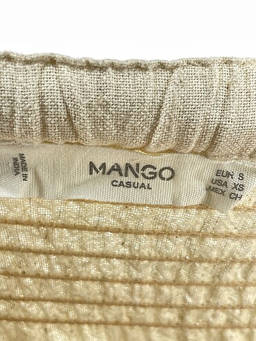 s Beden ten rengi Renk Mango Midi Etek %70 İndirimli.