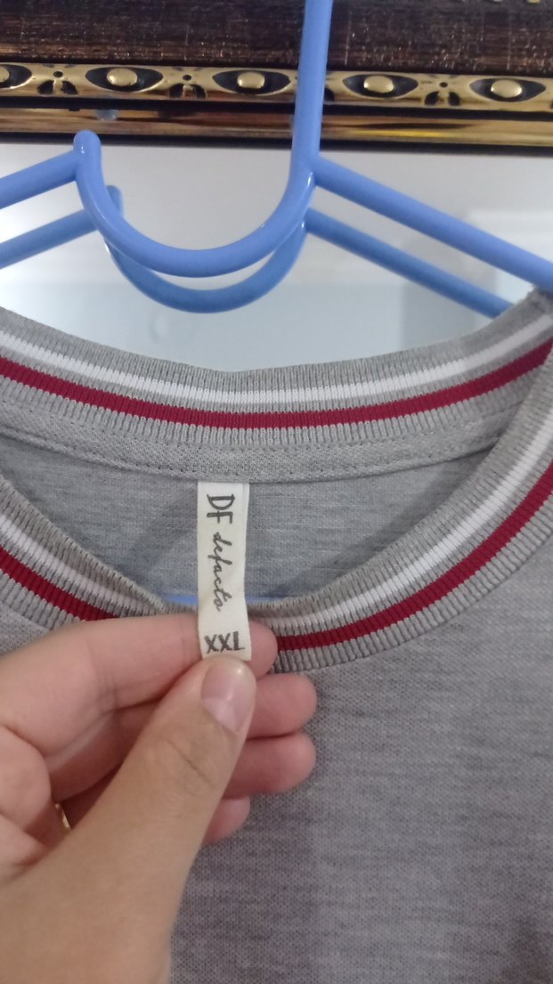 Uzun Kollu Gri  Midi Tunik - Görsel 3