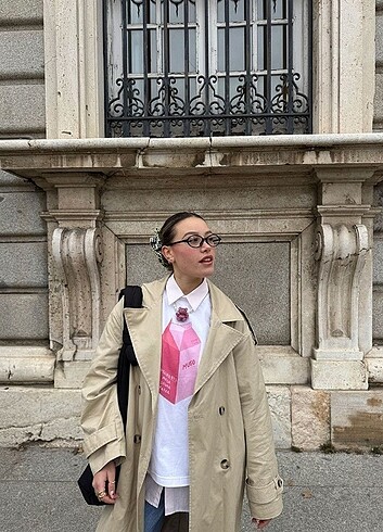 l Beden ?Milk Baskılı Oversize T-shirt