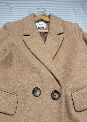 Stradivarius kamel kaban - Görsel 4