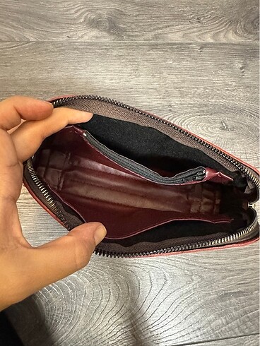 Beden kahverengi Renk Makyaj çantası. El çantası
