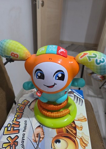 fisher price Renkli Eğitici Müzikli zıplayan robot