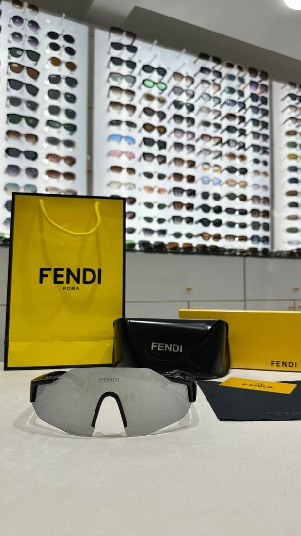 Fendi aynaı unisex  Güneş Gözlüğü - Görsel 2
