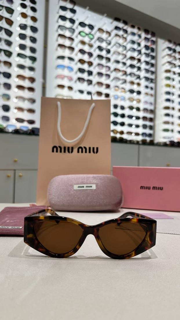 Miu Miu leopar Kadın Güneş Gözlüğü - Görsel 3