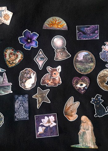 Whimsical Witchy Mistik Sticker Seti