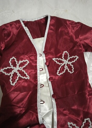 10 Yaş Beden bordo Renk Bindallı 