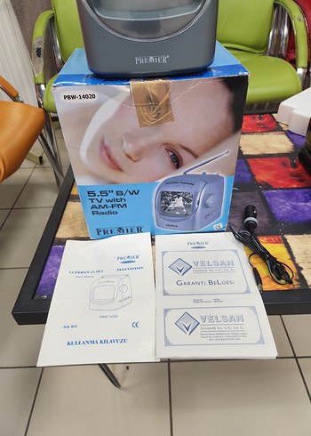 5.5" Siyah Beyaz TV ve Radyo, Velsan Garantili - Görsel 3