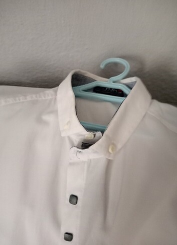 Uzun kollu beyaz gömlek - Görsel 2