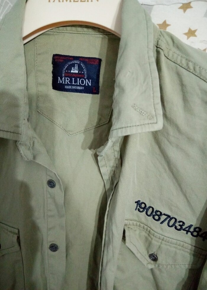 Haki yeşil gömlek  - Görsel 2