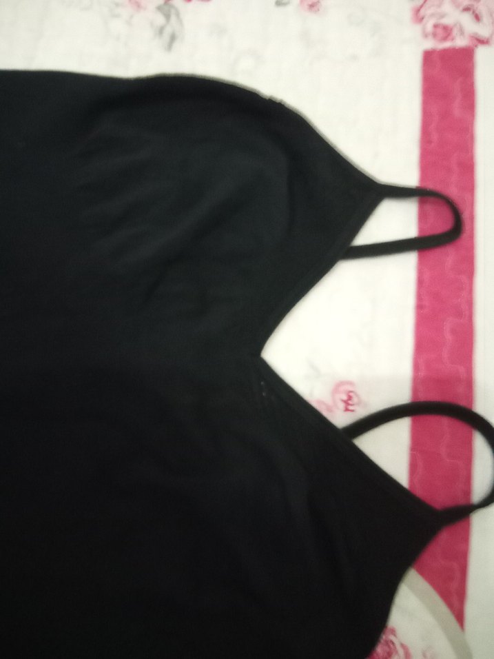 Siyah V Yaka Uzun Drapeli Kadın Elbise - Görsel 2