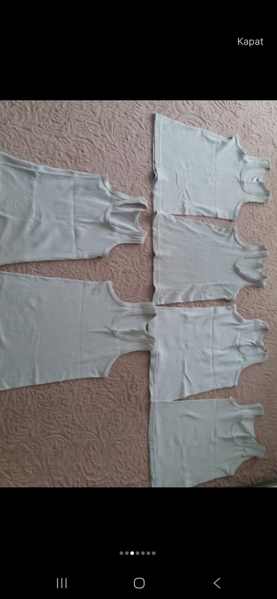 Beyaz Erkek Çocuk Atlet 6'lı Paket - Görsel 3