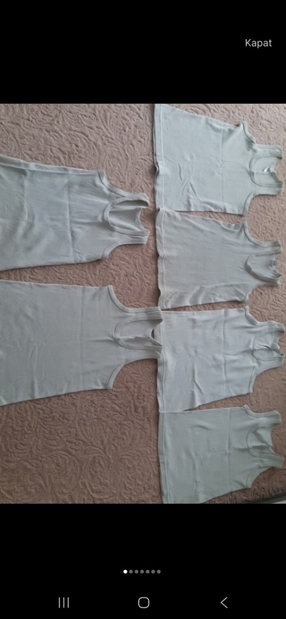 Beyaz Erkek Çocuk Atlet 6'lı Paket - Görsel 2