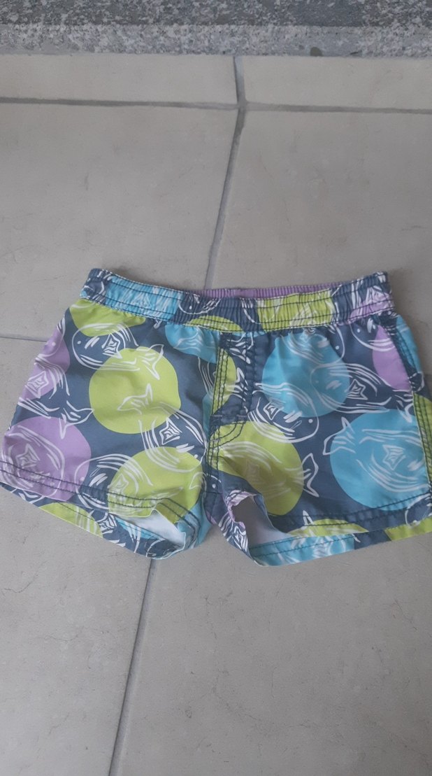 Renkli Tie-Dye Desenli Erkek Şort - Görsel 2