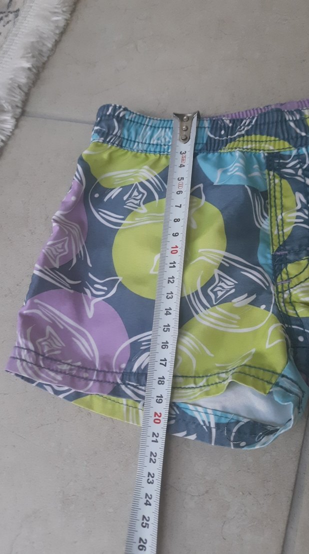 Renkli Tie-Dye Desenli Erkek Şort - Görsel 5