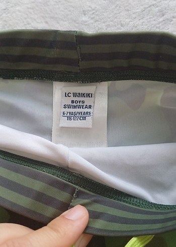 Erkek Çocuk Kamuflaj Desenli Yeşil Mayo - Görsel 2