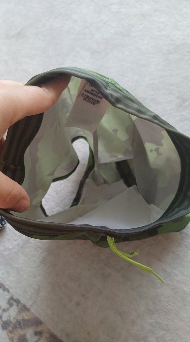 Erkek Çocuk Kamuflaj Desenli Yeşil Mayo - Görsel 5