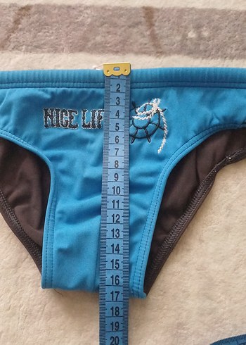 Mavi Biker Desenli Erkek çocuk Mini Mayo - Görsel 8