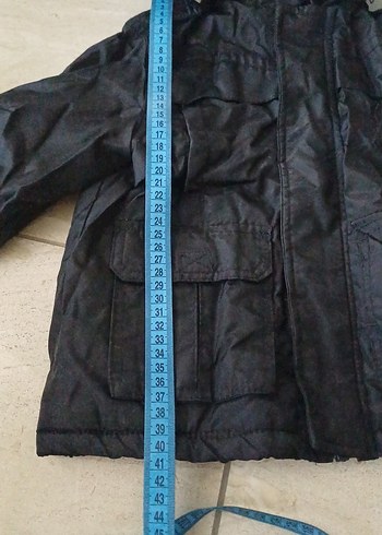 Kemerli Siyah Erkek Çocuk Mont - Görsel 3