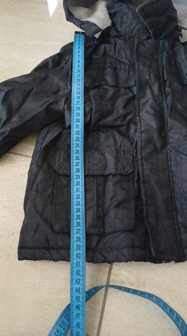 Kemerli Siyah Erkek Çocuk Mont - Görsel 3