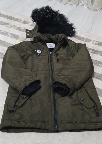 Kahverengi Kapüşonlu erkek çocuk Kışlık Mont - Görsel 17