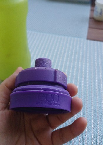 Mor Kapaklı Renkli suluk tupperware - Görsel 6