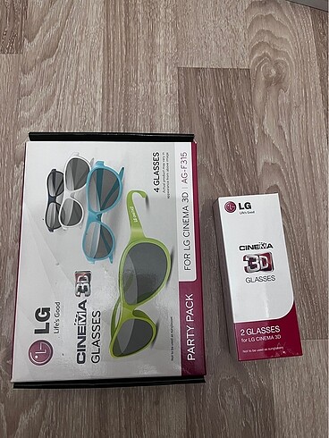 4+2 adet LG 3D gözlükler