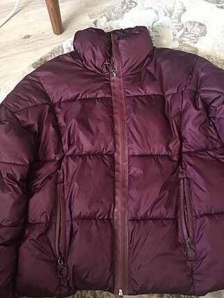 Koton bordo şişme mont
