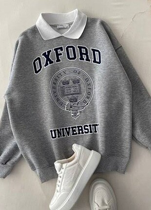 BERSHKA OXFORD SWEATSHİRT
