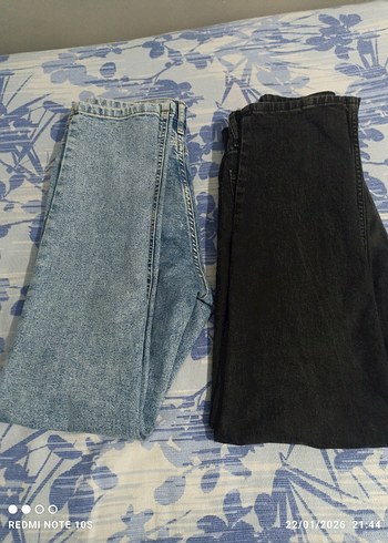 Düğmeli Mavi Tie-Dye erkek Jean - Görsel 5