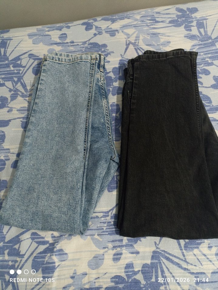 Düğmeli Mavi Tie-Dye erkek Jean - Görsel 5