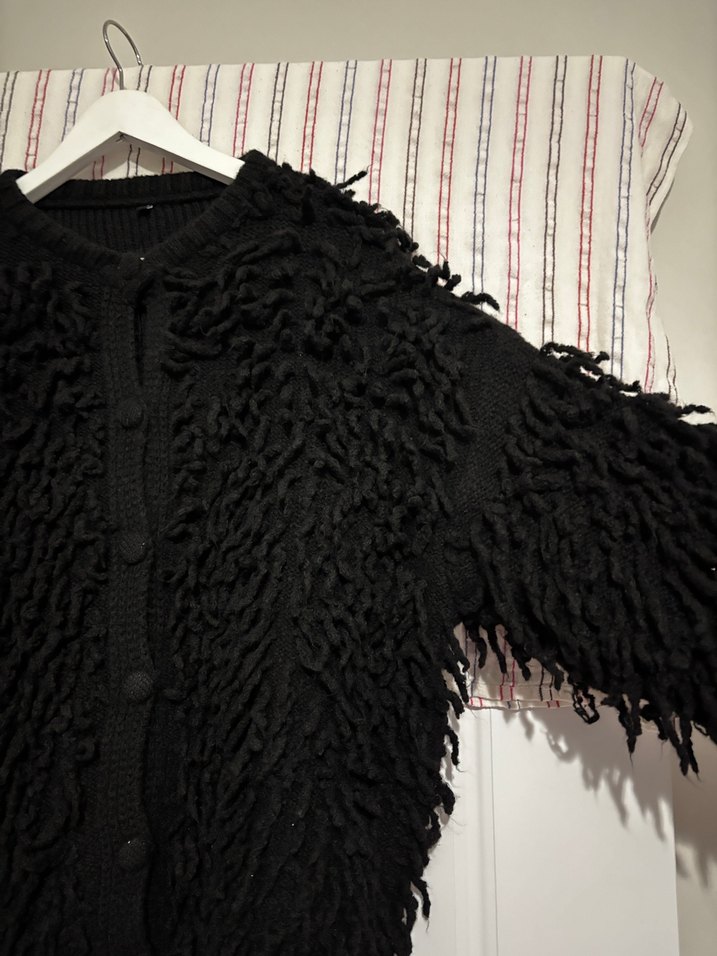 Püsküllü ceket -hırka - Görsel 5