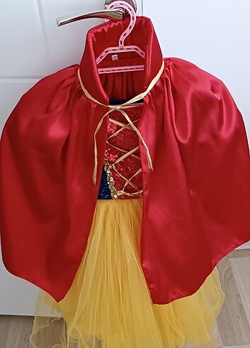 4 Yaş Beden kırmızı Renk Pamuk prenses kostüm 